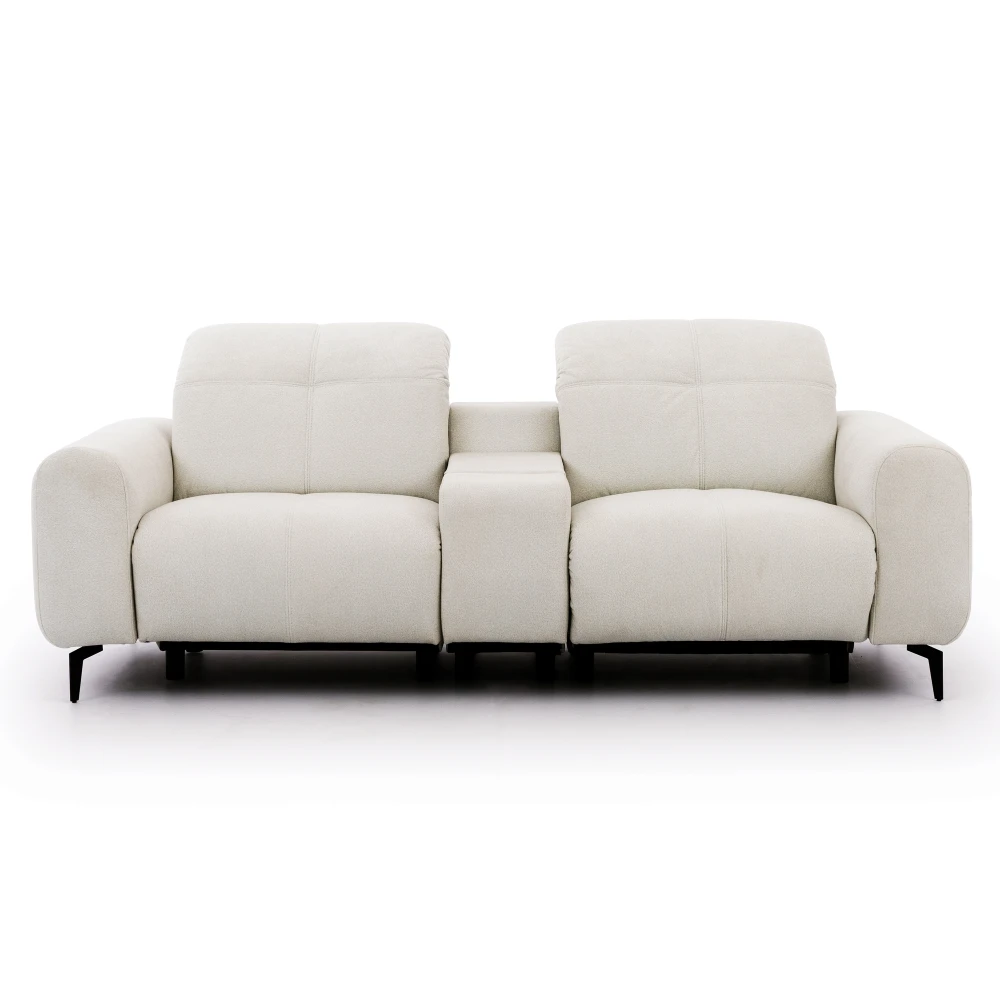 Nowoczesna sofa Wygodny Mebel z praktycznym panelem środkowym łączy wygodę, elegancki design i funkcjonalność. Idealna do codziennego wypoczynku oraz nowoczesnych aranżacji salonu.