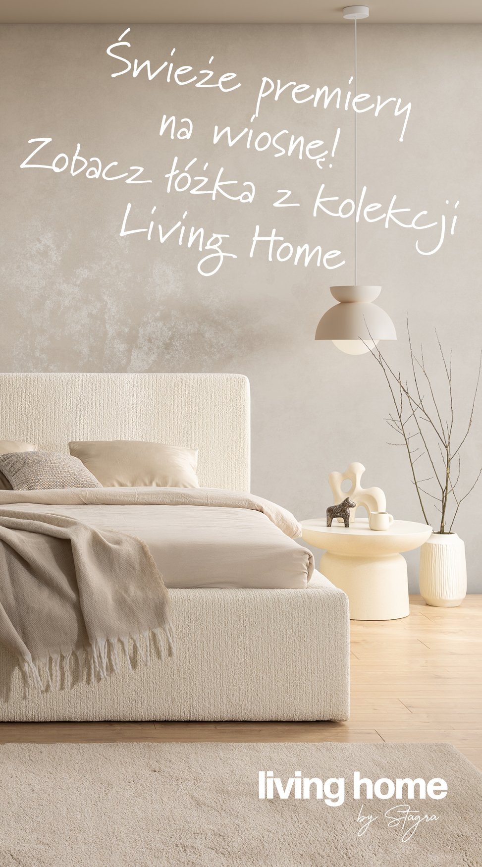 sypialnia z łóżkiem tapicerowanym ZEUS z pojemnikiem na pościel oraz trwałym stelażem metalowym. 