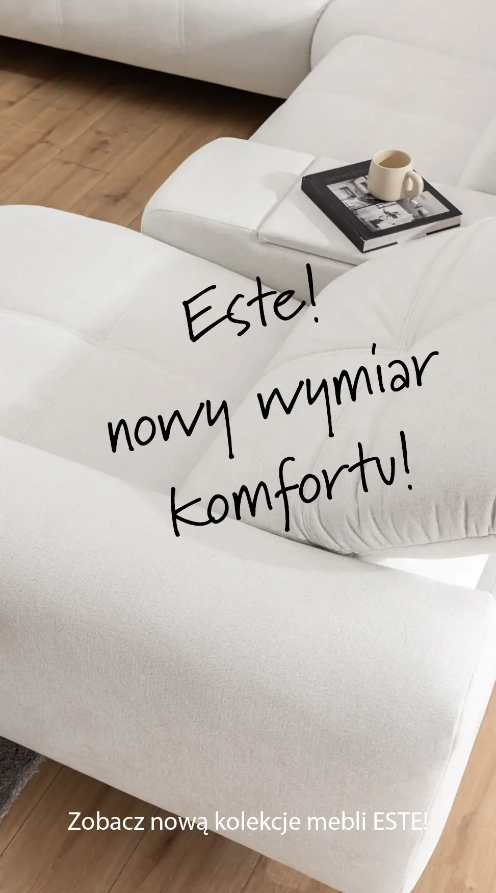 nowa kolekcja mebli modułowych ESTE. meble z funkcją relaks - rozkładanym elektrycznie podnóżkiem, regulowanymi oparciami , funkcją spania i pojemnikami w różnych elementach. Nowoczesny projekt mebli komfortowych.