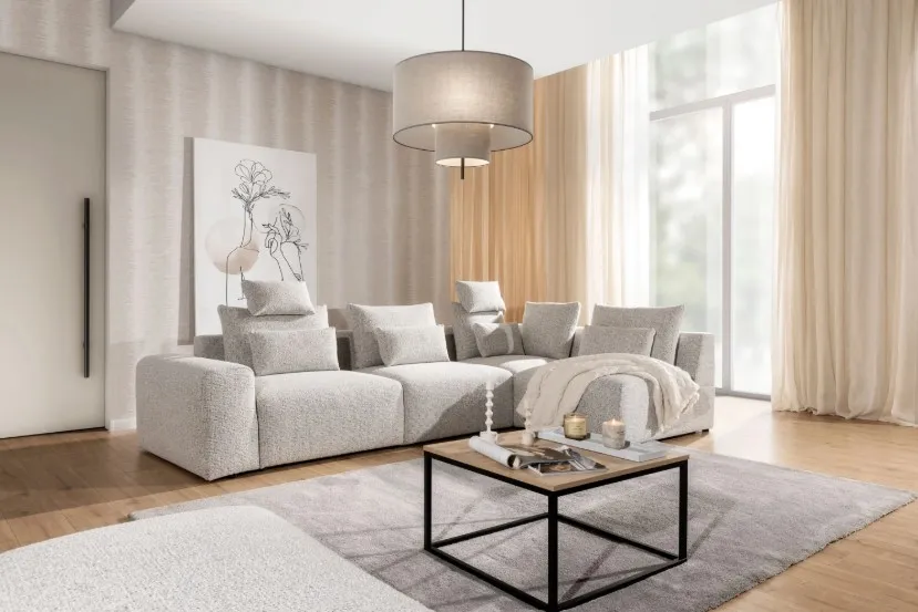 Narożnik modułowy bastia w salonie